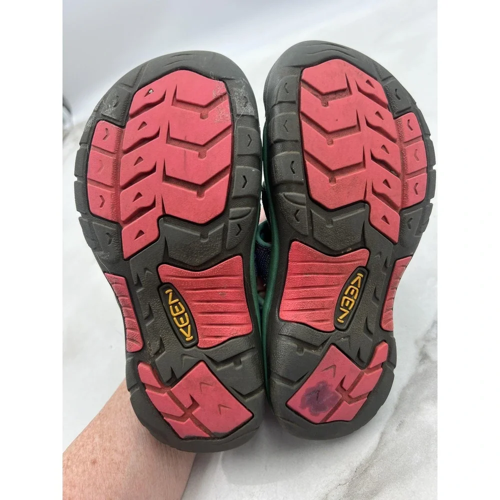 KEEN Newport H2 Sandals Youth 4 Navy Blue Green Pink Hiking Water Washable